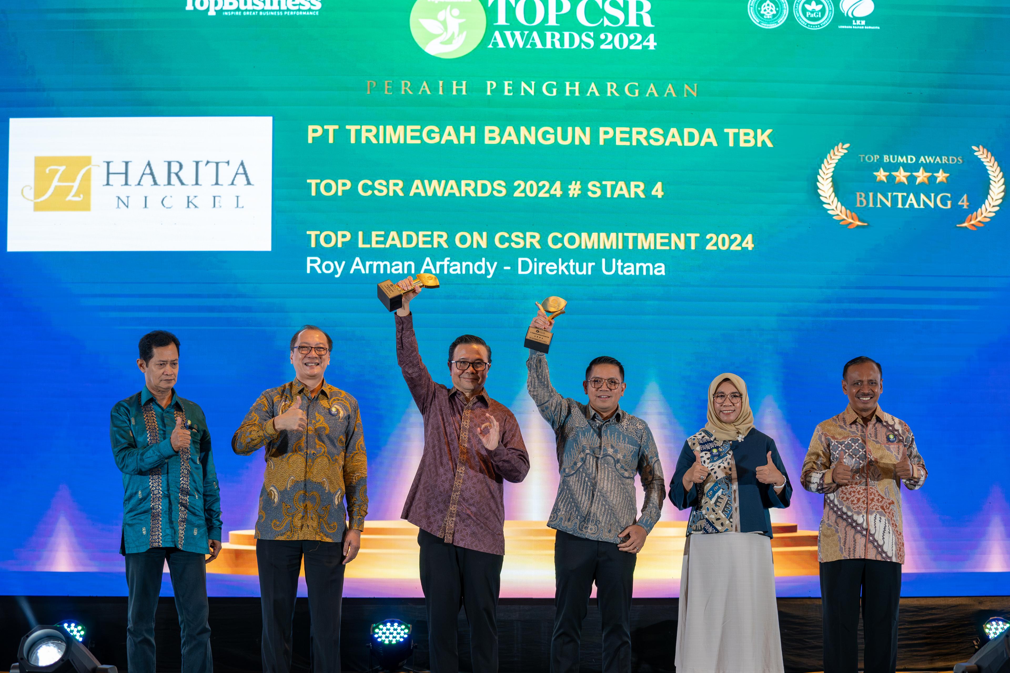 Jalankan Program CSR Inovatif di Pulau Obi, Harita Nickel Raih Dua Penghargaan CSR 