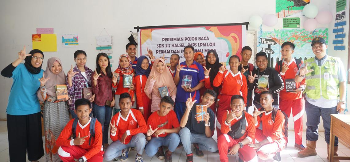 Program Pojok Baca Harita Nickel Tingkatkan Literasi Pelajar Obi