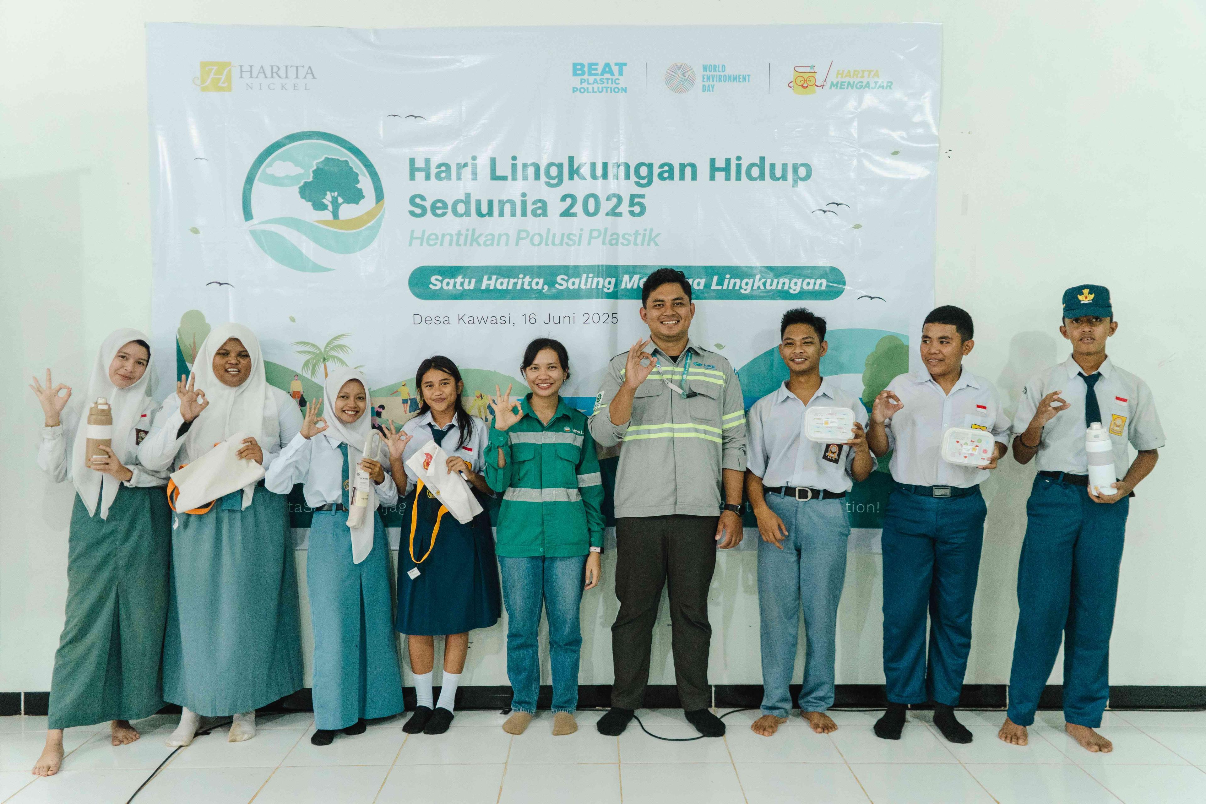 Harita Nickel Promotes Environmental Awareness Among Kawasi Students on the Dangers of Plastic Waste